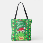Christmas Cute Frog Santa Hat Green Novelty Tasche (Rückseite)