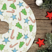 Christmas Cute Holiday Whimsical Cookie Cutouts Polyester Weihnachtsbaumdecke