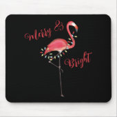Christmas Cute Nk Flamingo String Lights T Shirt Mousepad (Vorne)