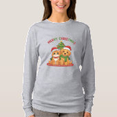 Christmas Cute Pet Friends T-Shirt (Vorderseite)