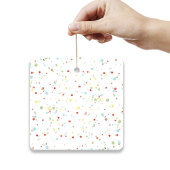 Christmas Cute Pink Flamingo Holiday Lights Keramikornament