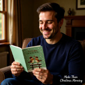 Christmas Cute Romantic Love Birds in Falling Snow Karte