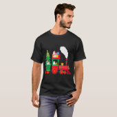 Christmas Cute Train With Lar Bears Santa Xmas T T T-Shirt (Vorne ganz)