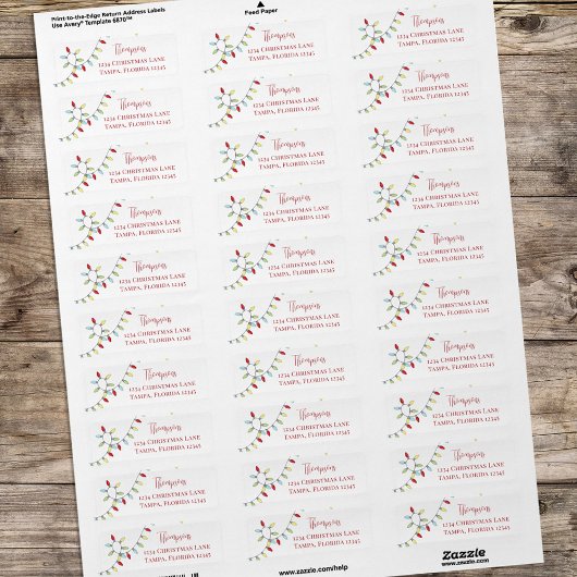 Christmas Cute Whimsical Colorful String Lights