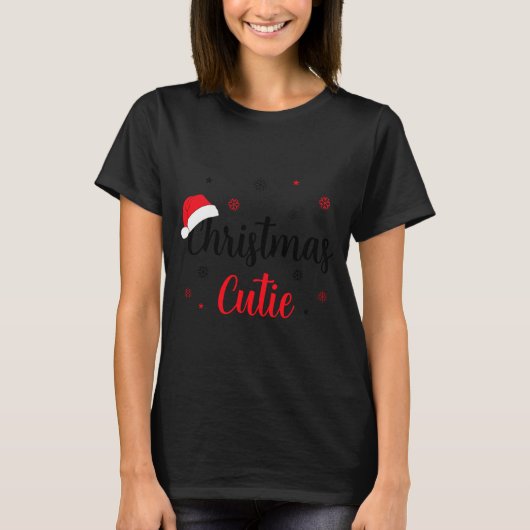 Christmas Cutie Santa Hat T-Shirt (Vorderseite)