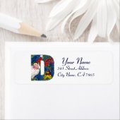 CHRISTMAS D BRIEF / SANTA CLAUS MIT ROTEM RIBBON (Insitu)