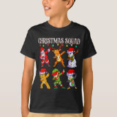Christmas Dab Santa Friends Matching Family Christ T-Shirt (Vorderseite)