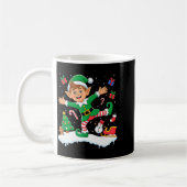 Christmas Dabbing Elf Tree Lights Boys Kids Dab Xm Kaffeetasse (Links)