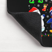 Christmas Dabbing Santa Elf Friends Boys Girls Men Mousepad (Ecke)