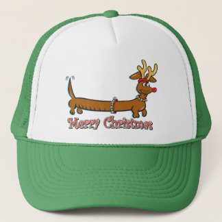 Christmas Dachshind Truckerkappe