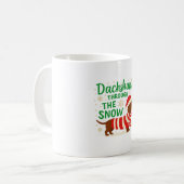 Christmas Dachshund Coffee Mug Kaffeetasse (Vorderseite Links)