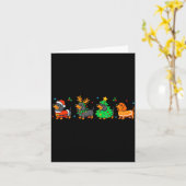 Christmas Dachshund Dog Weenie Merry Woofmas Dog M Karte (Gelbe Blume)