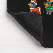 Christmas Dachshund Dog Weenie Merry Woofmas Dog M Mousepad (Ecke)