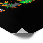 Christmas Dachshund Dog Weenie Merry Woofmas Dog M Poster (Ecke)