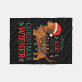 Christmas Dachshund Everyone Need Weiner Dog Pajam Fleecedecke (Vorderseite (Horizontal))