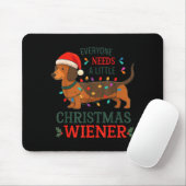 Christmas Dachshund Everyone Need Weiner Dog Pajam Mousepad (Mit Mouse)