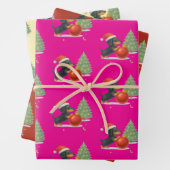 Christmas Dachshunds Wrapping Paper Set of 3 Geschenkpapier Set (Beispiel)