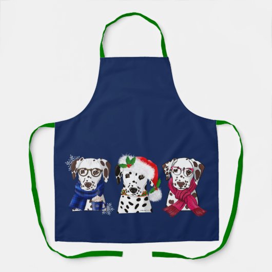 Christmas Dalmatians Schürze (Vorderseite)