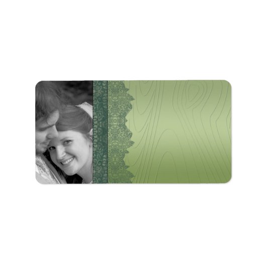 Christmas Damask Address Labels - oder vielen Dank Adressaufkleber (Vorne)