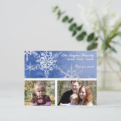 Christmas Damask Snowflake - Karte (Stehend Vorderseite)