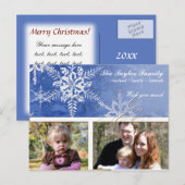 Christmas Damask Snowflake - Karte (Vorne/Hinten)