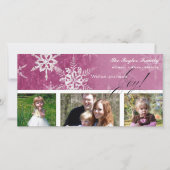 Christmas Damask Snowflake - Karte (Vorderseite)