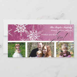 Christmas Damask Snowflake - Karte