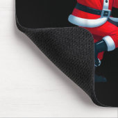 Christmas Dancing Black African American Santa Mrs Mousepad (Ecke)
