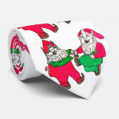 CHRISTMAS DANCING ELVES Krawatte (Gerollt)