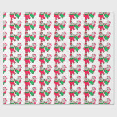 CHRISTMAS DANCING ELVES Packpapier (Flach)