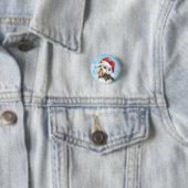 Christmas Dandie Dinmont Terrier Button (Beispiel)