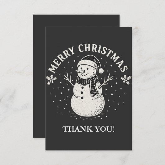 Christmas Dankeskarte (Vorne/Hinten)