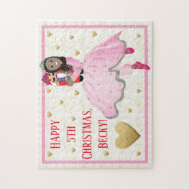 Christmas Dark Haired Ballerina Clara Puzzle