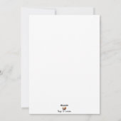 Christmas Dark Snowman Feiertagskarte (Rückseite)