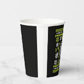 Christmas Dart Ugly Christmas Shirt Pappbecher (Rechts)