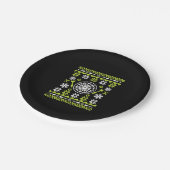 Christmas Dart Ugly Christmas Shirt Pappteller (Schrägansicht)