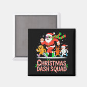 Christmas Dash Squad Running Runner Marathon Team  Magnet (Vorderseite/Rückseite)