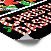 Christmas Dash Squad Running Runner Marathon Team  Poster (Ecke)