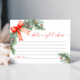 Christmas Date Night Ideas Card RSVP Karte