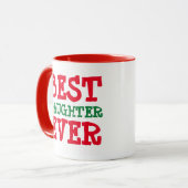 CHRISTMAS DAUGHTER BEST JE KAFFEE-TASSE TASSE (Vorderseite Links)