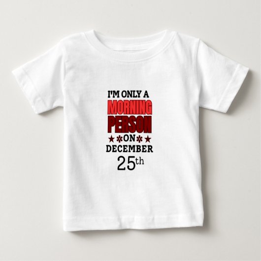 Christmas Day Baby T-shirt (Vorderseite)