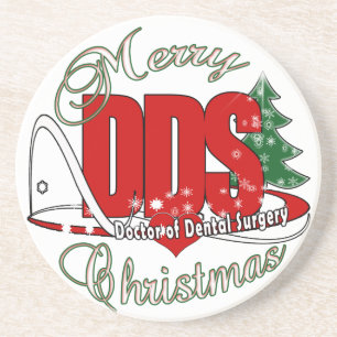 CHRISTMAS DDS Arzt für zahnärztliche Operation Getränkeuntersetzer