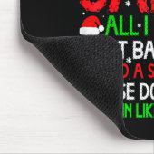 Christmas Dear Santa I Want Skinny Body &amp; Fat  Mousepad (Ecke)