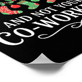 Christmas Deck The Halls And Not Your Co-workers F Poster (Ecke)