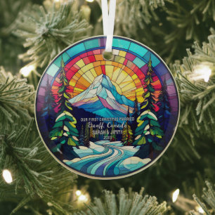 Christmas Deco Banff Nationalpark Kanada Verheirat Ornament Aus Glas