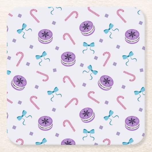 Christmas Decor Rechteckiger Pappuntersetzer (Vorderseite)