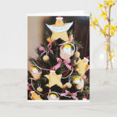CHRISTMAS DECOR UND CHRISTMAS GREETINING IN EINEM KARTE (Gelbe Blume)