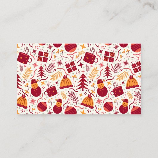 Christmas Decor Visitenkarte (Rückseite)
