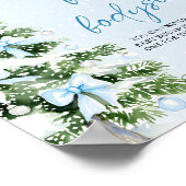 Christmas Decorate Baby Bodysuits Baby Shower Game Poster (Ecke)