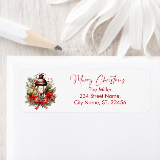 Christmas Decorated Lantern Merry Christmas (Insitu)